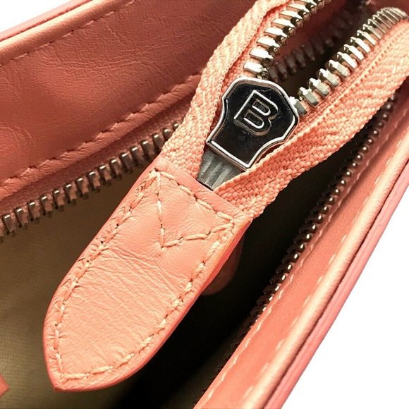BALENCIAGA Classic Cluch Bag Natural x pink Canvas x Leather - Picture 5 of 11